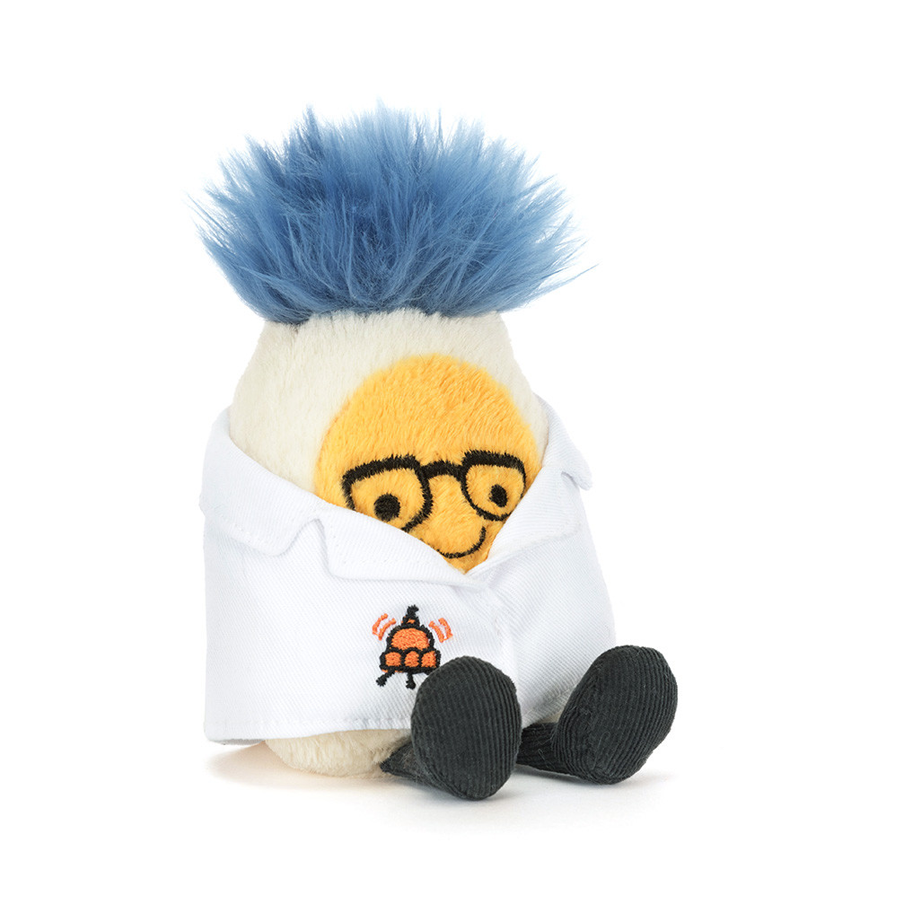 Jellycat Amuseables Boiled Egg Scientist Outfit
