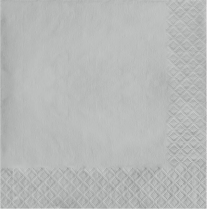 Guest Napkin Shimmering Silver