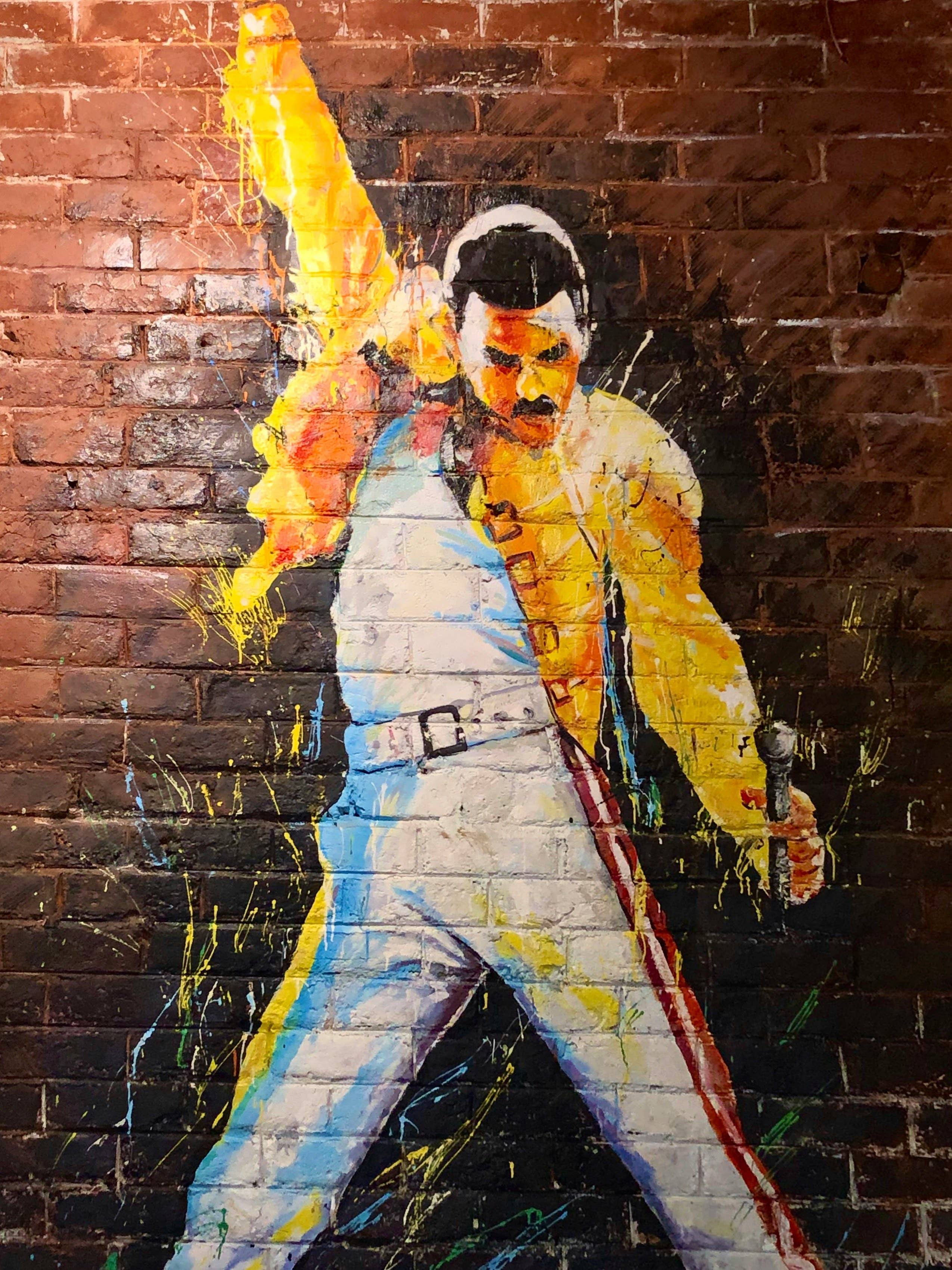 Freddie Mercury Mural (BLANK CARD)