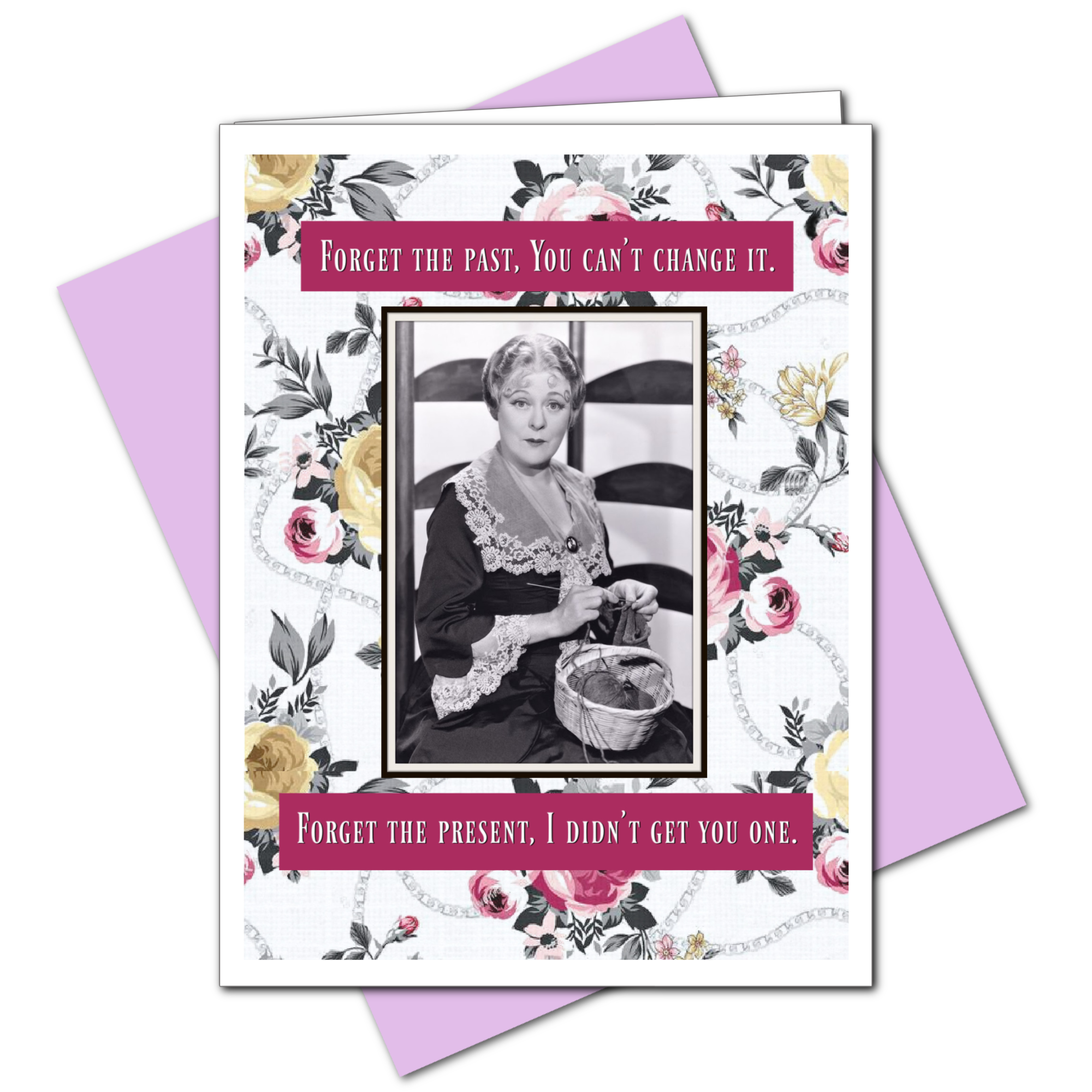 Umlaut Brooklyn Forget The Past Birthday Greeting Card, photo 2 of 3