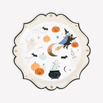 Ornate Edge Halloween Side Plates, photo 1 of 3