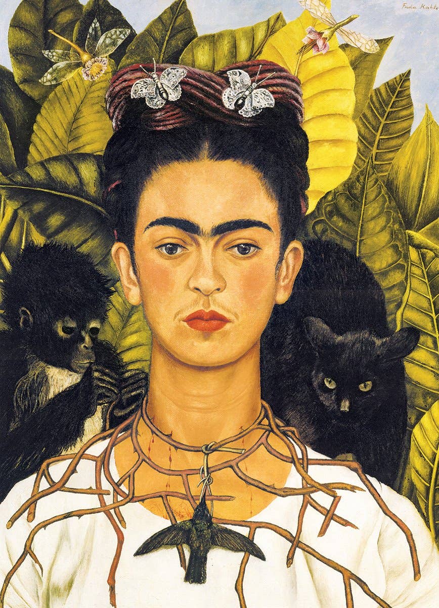 Self-Portrait with Thorn Necklace and Hummingbird, photo 2 of 3