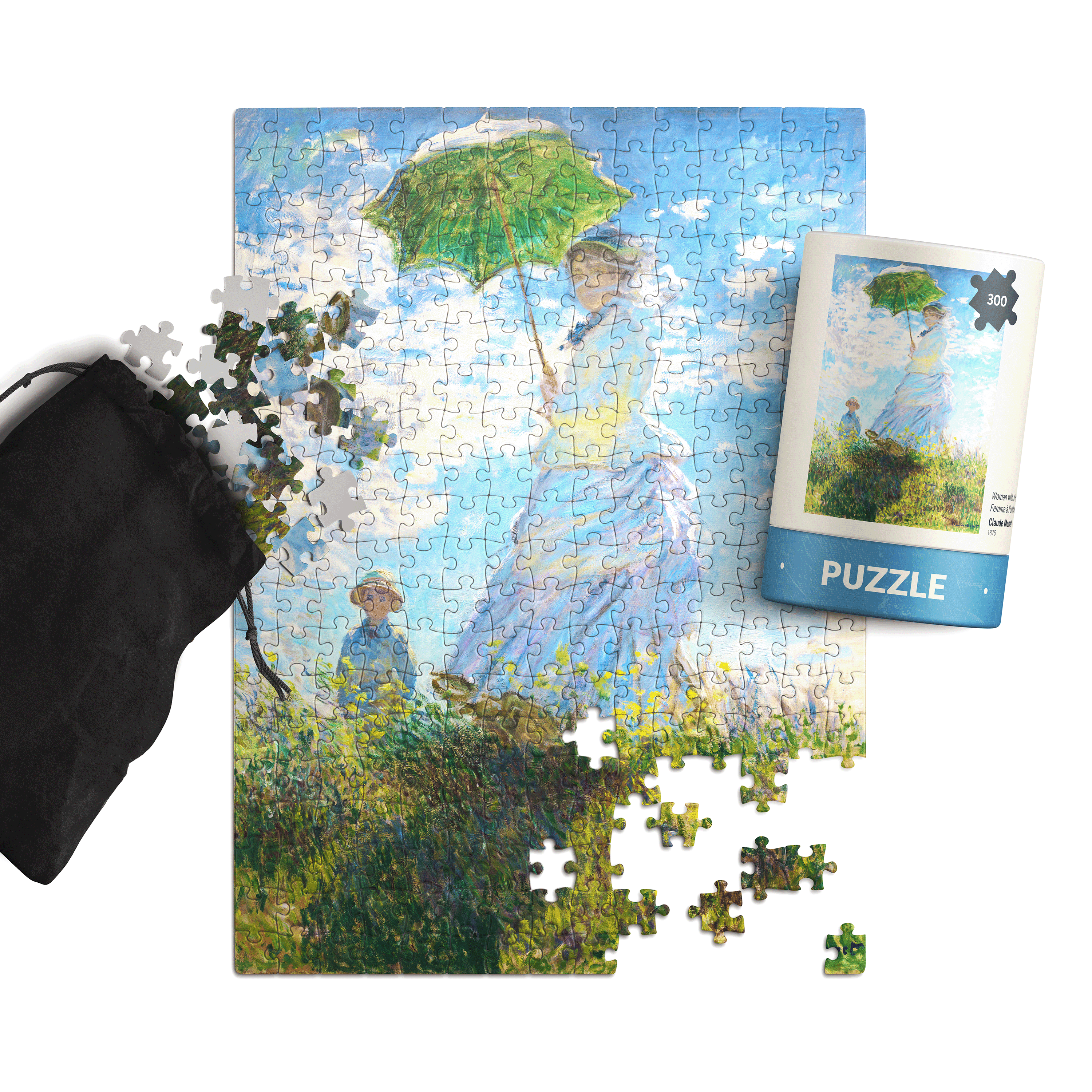 Woman with Parasol - Claude Monet - 300 Piece Puzzle, photo 4 of 5