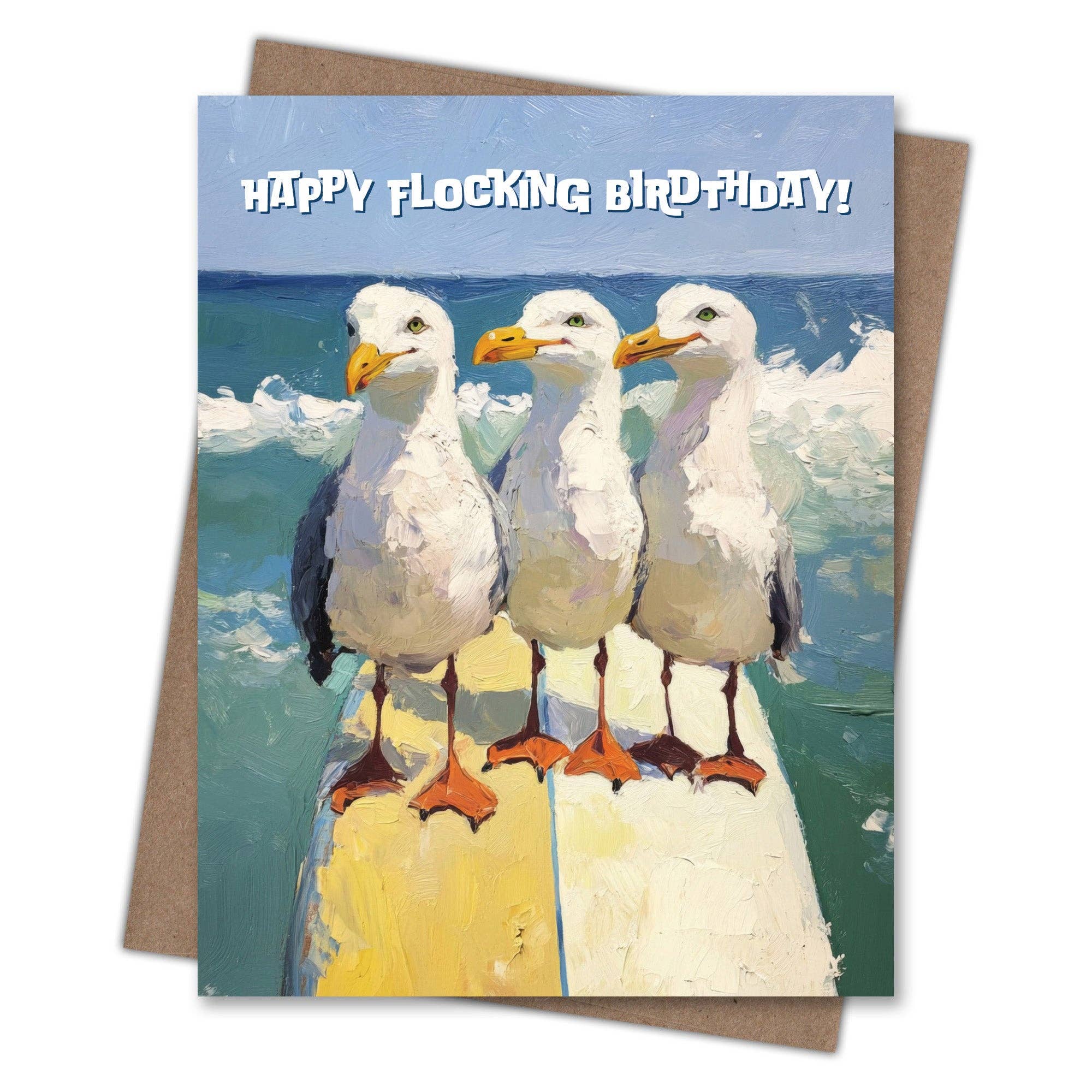 Waterknot Flocking Seagulls - Recycled Birthday, photo 2 of 3