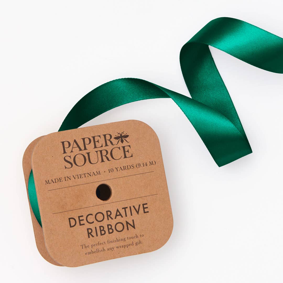 Satin Ribbon 1" Width: Spruce, photo 1 of 8