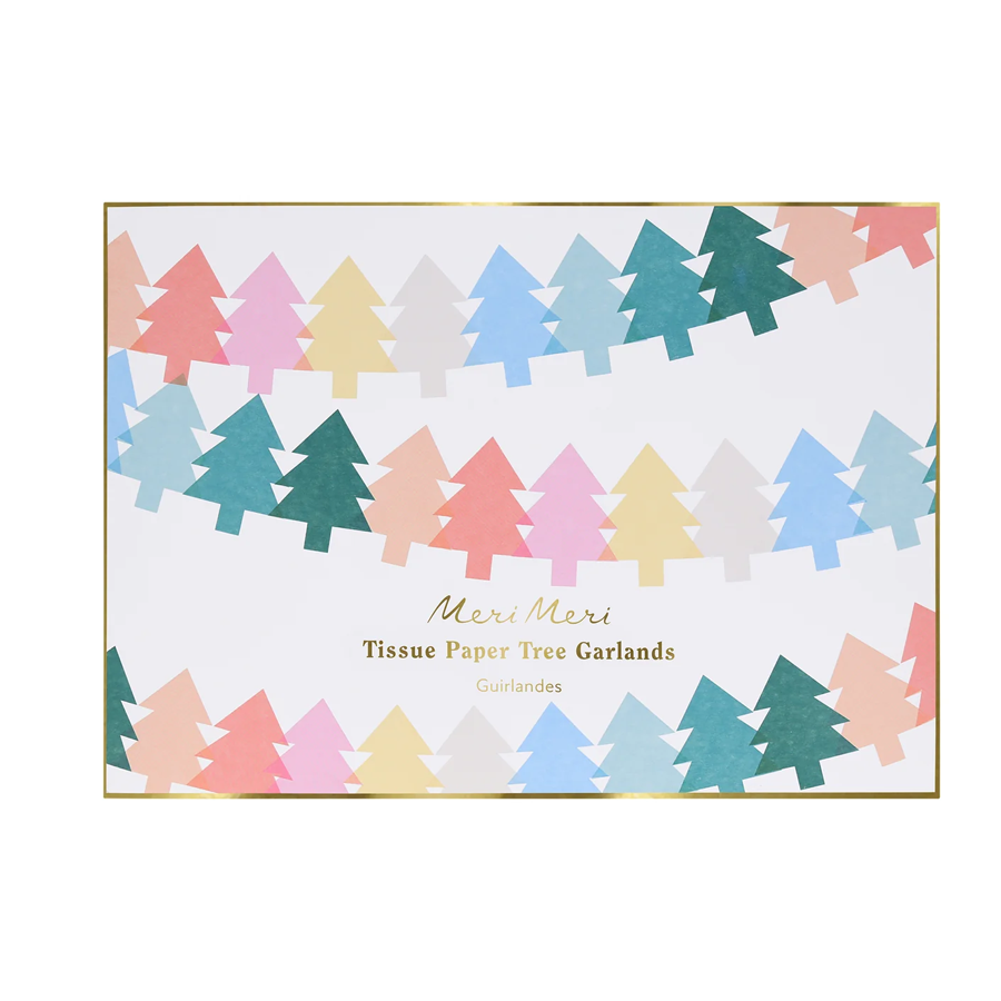 Meri Meri Tissue Paper Tree Garland, photo 1 of 2