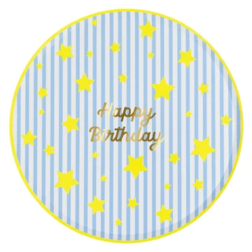 Bright Star Happy Birthday Dinner Plates, photo 5 of 5