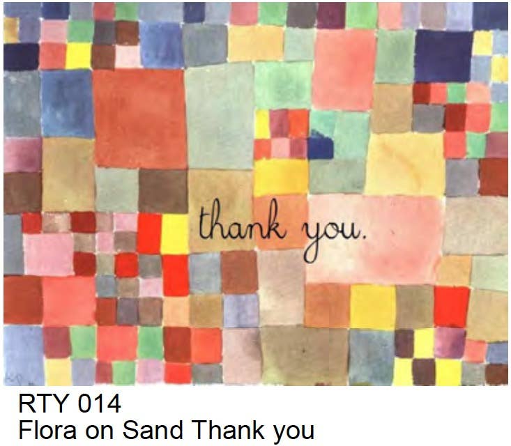 Flora on Sand Thank You - Boxed Thank You Notes