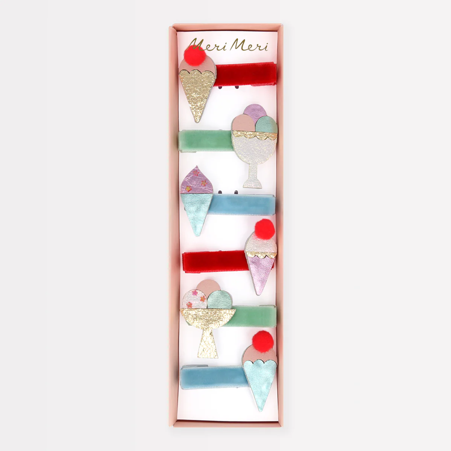 Meri Meri Ice Cream Hair Clips - Set of 6