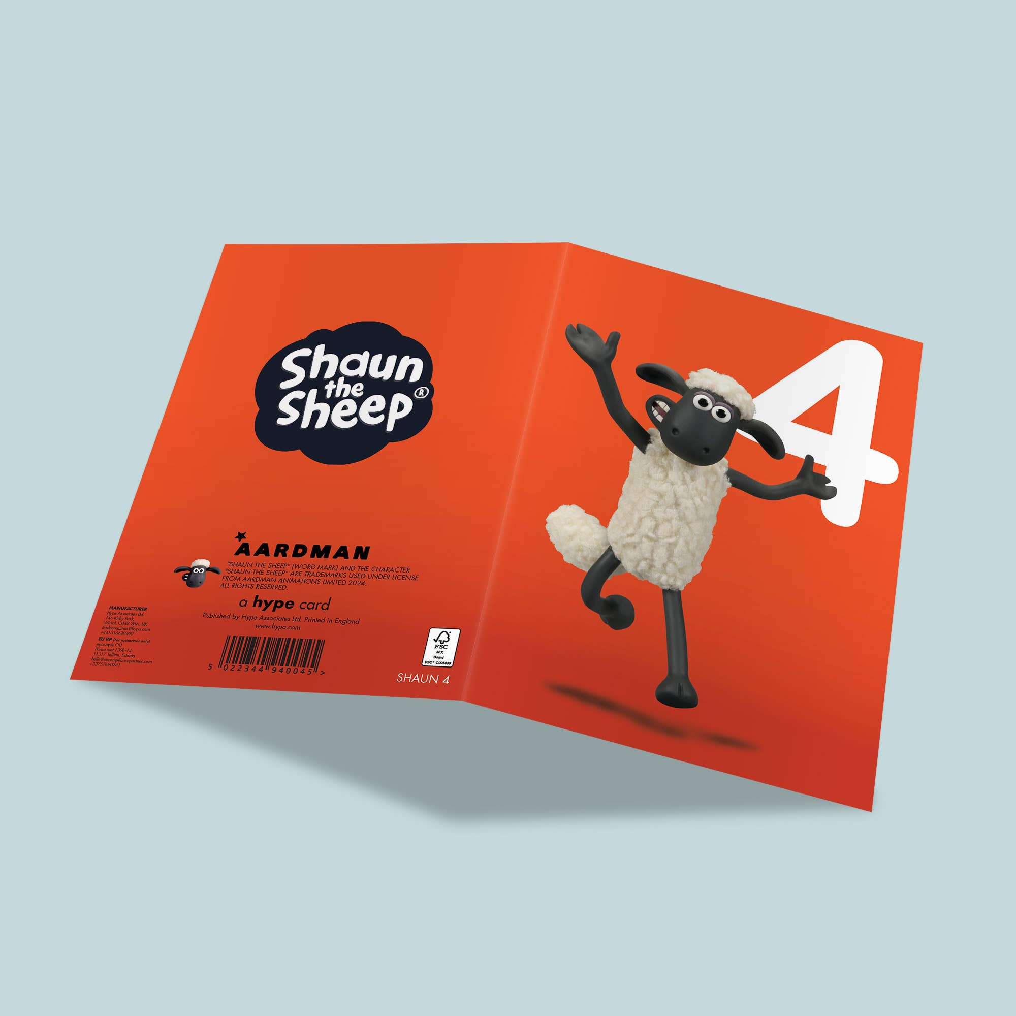 Birthday Card | Shaun the Sheep | 4 Year Old, photo 2 of 2