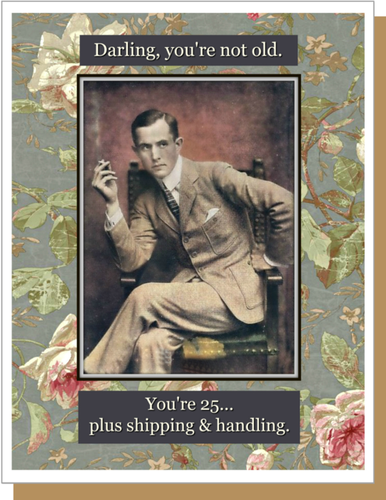 Umlaut Brooklyn Shipping & Handling - Male Birthday Greeting Card, photo 1 of 3