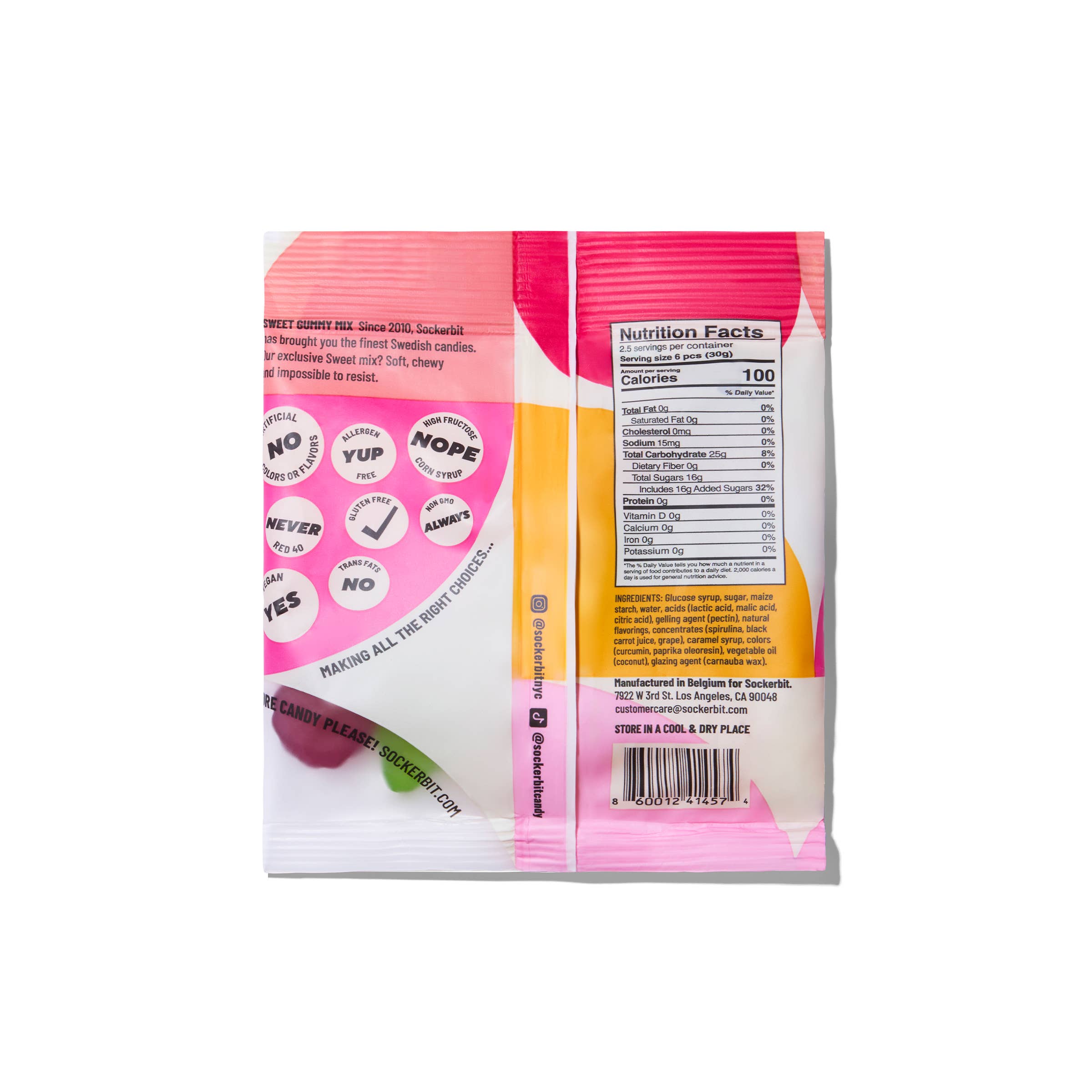 Sweet Gummy Mix Swedish Candy Bag 2.8oz, photo 2 of 5