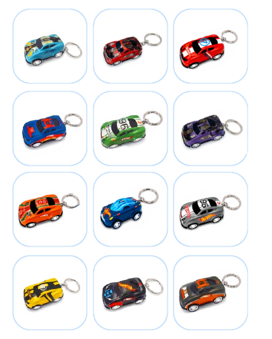 Hot Wheels Pull-Back Car Mystery Keychain Collection, photo 3 of 6
