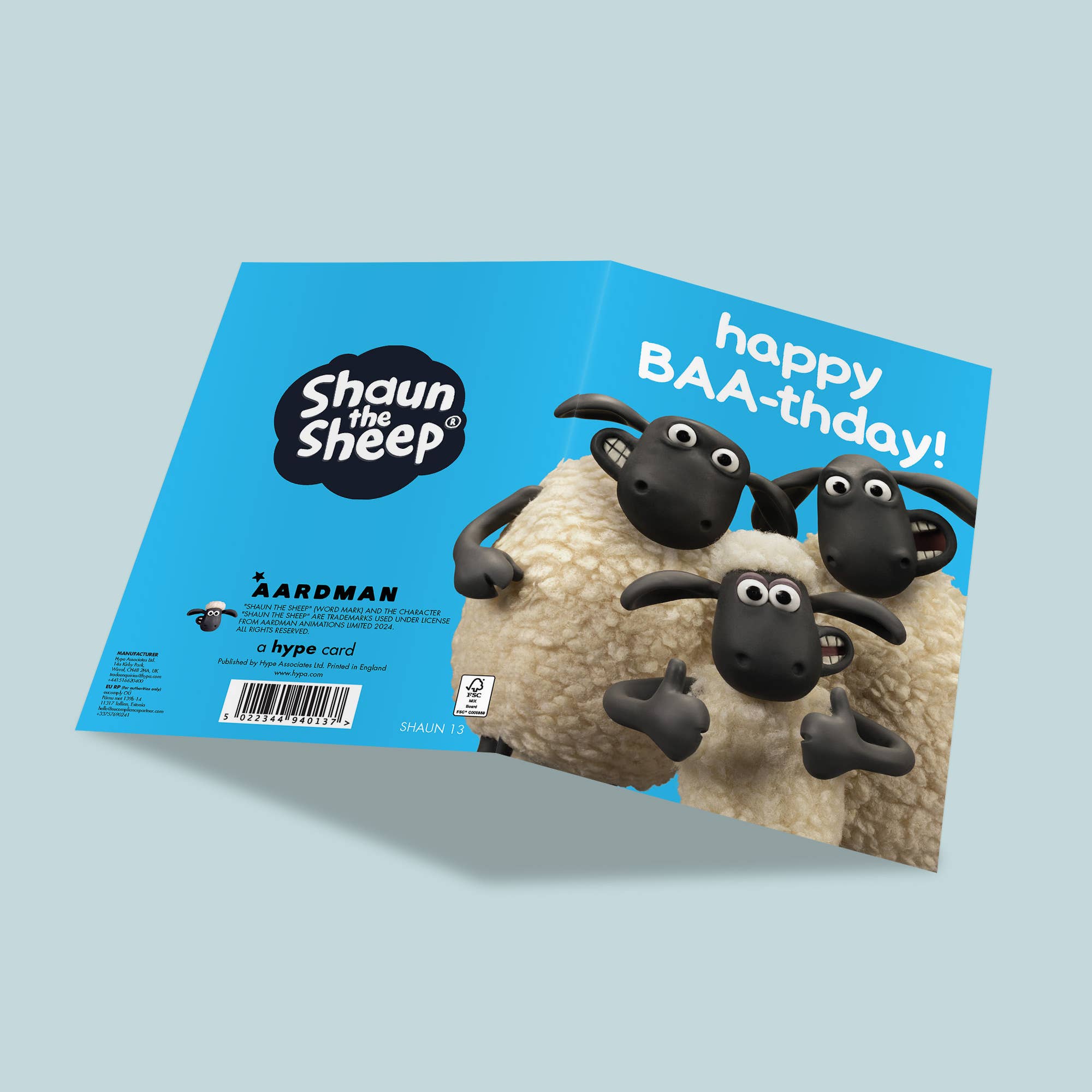Birthday Card | Shaun the Sheep | Happy Baa|thday, photo 2 of 2