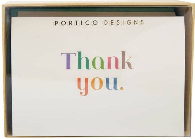 Thank You Rainbow Boxed Notecards, photo 2 of 5