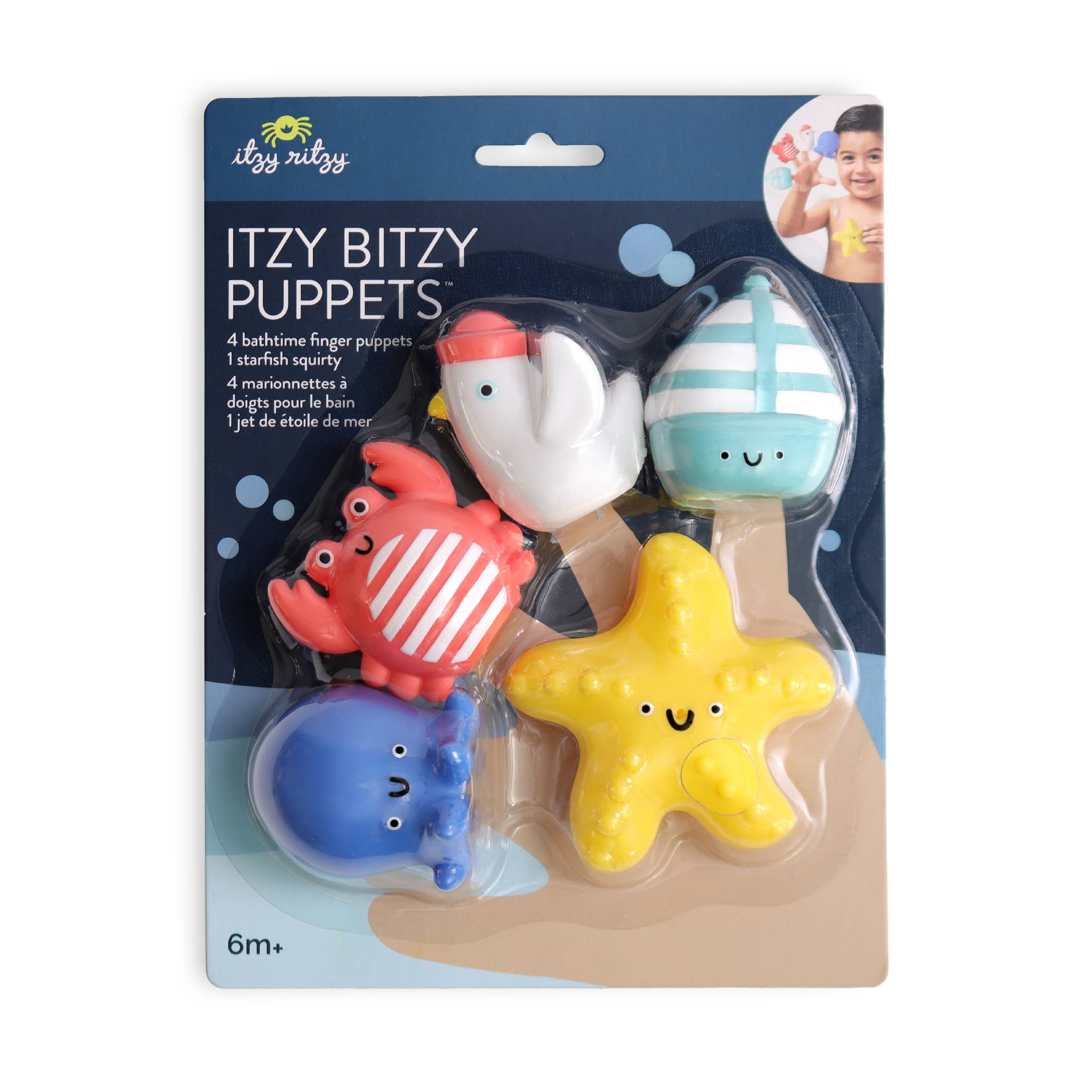 Nautical Itzy Bitzy Puppets™ - Bath + Storytelling Toys, photo 8 of 8