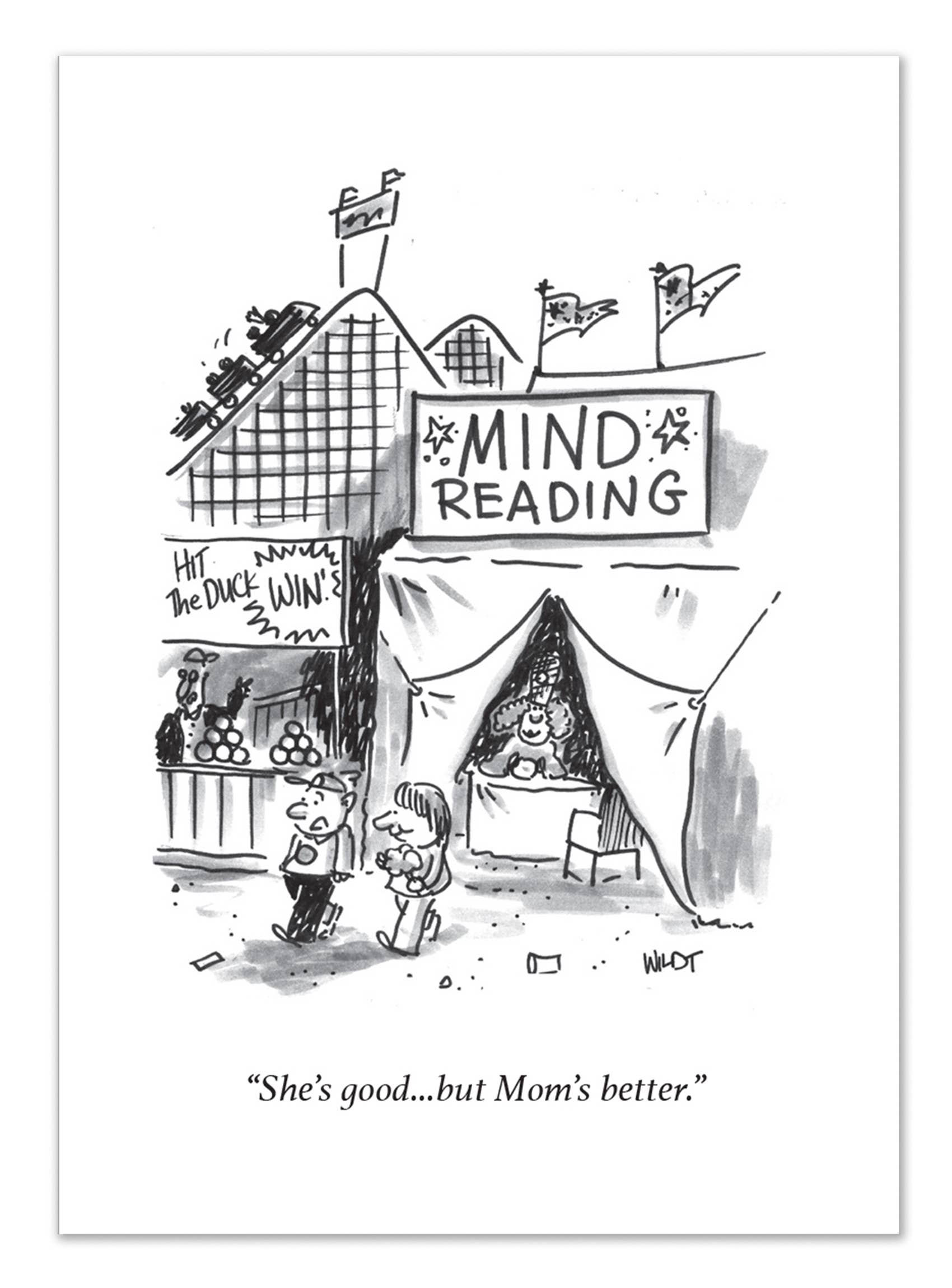 Mind Reading - Nelson Line Cartoon Mother's Day Card