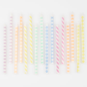 Pastel Patterned Candles, photo 3 of 3