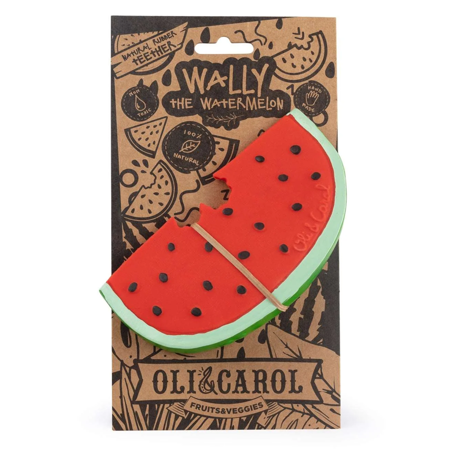 Oli&Carol Fruits & Veggies Baby Teethers - Wally the Watermelon