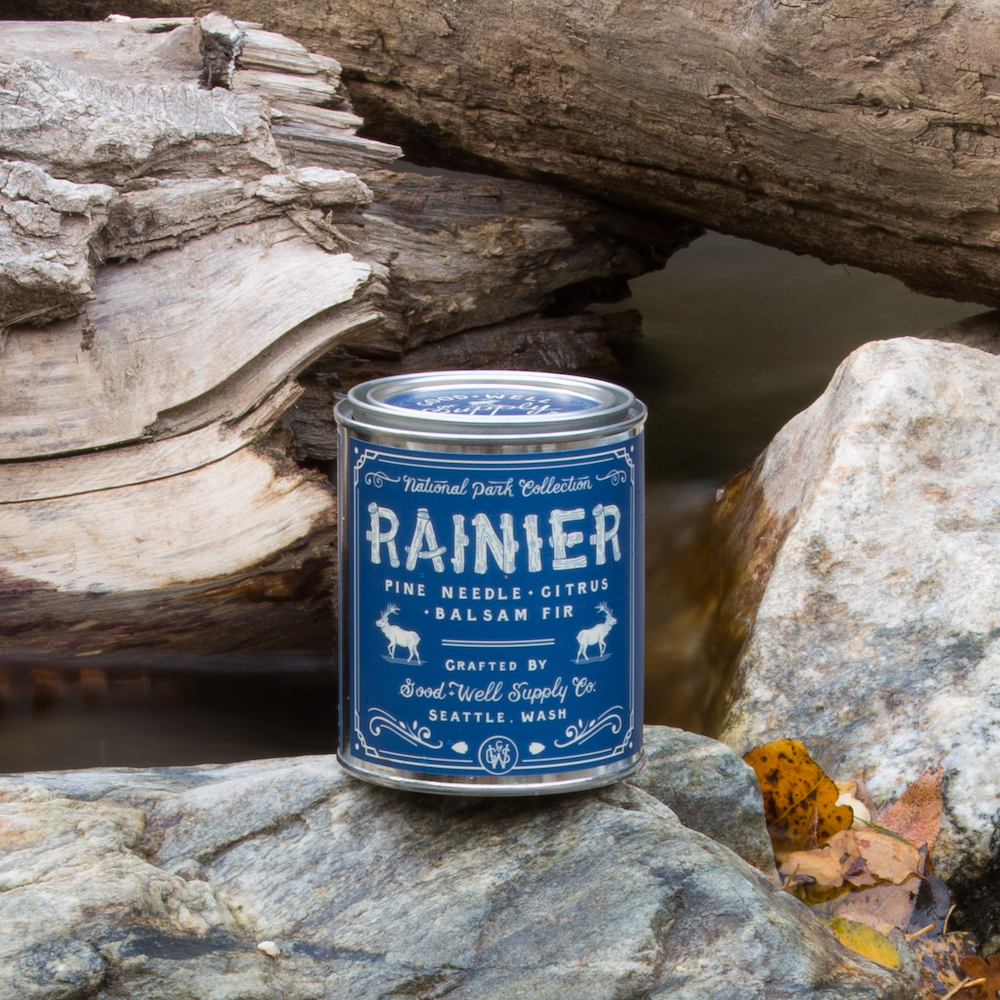 Rainier National Park Candle: 1/2 Pint, photo 3 of 4
