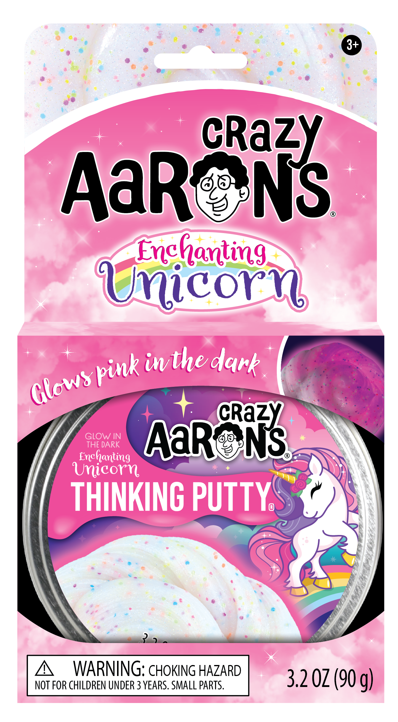 Enchanting Unicorn - Full Size 4" Thinking Putty Tin, photo 1 of 4