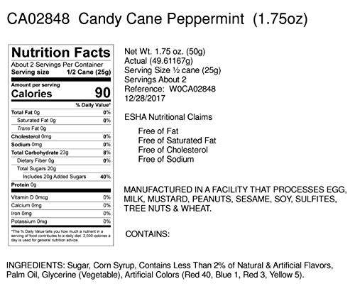 Hand-Spun Jumbo Candy Cane - Peppermint - 1.75 oz, photo 2 of 5