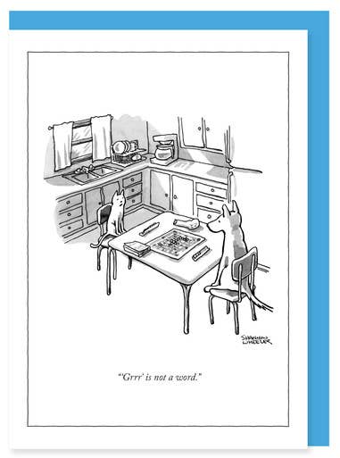 PET GAMES - 5 x 7 NEW YORKER CARD