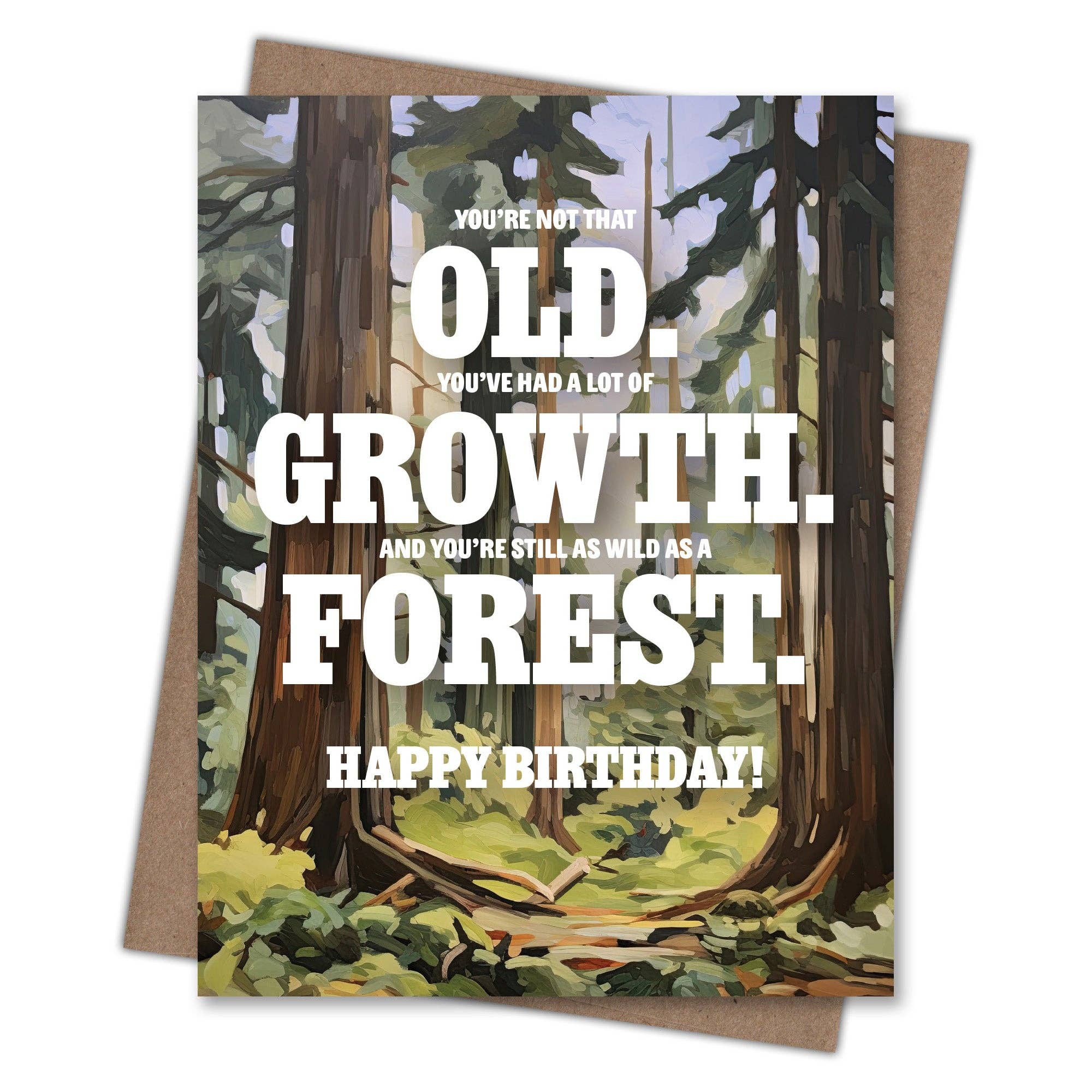 Waterknot Old Growth - Recycled Birthday Card, photo 2 of 3