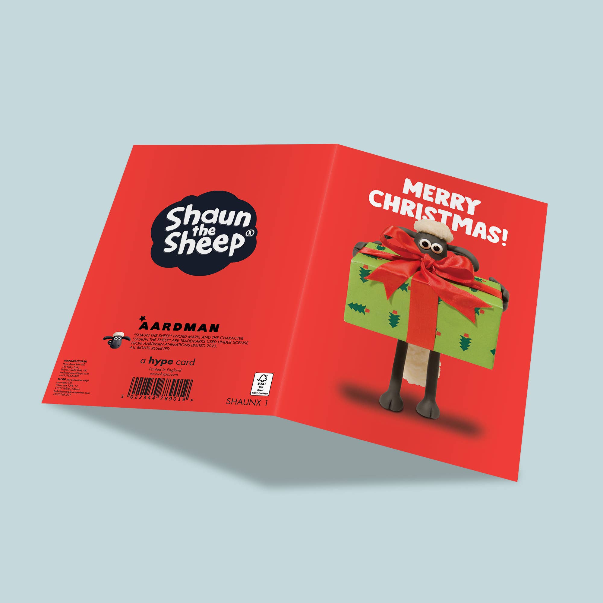Christmas Card | Shaun the Sheep | Merry Christmas Present, photo 2 of 2