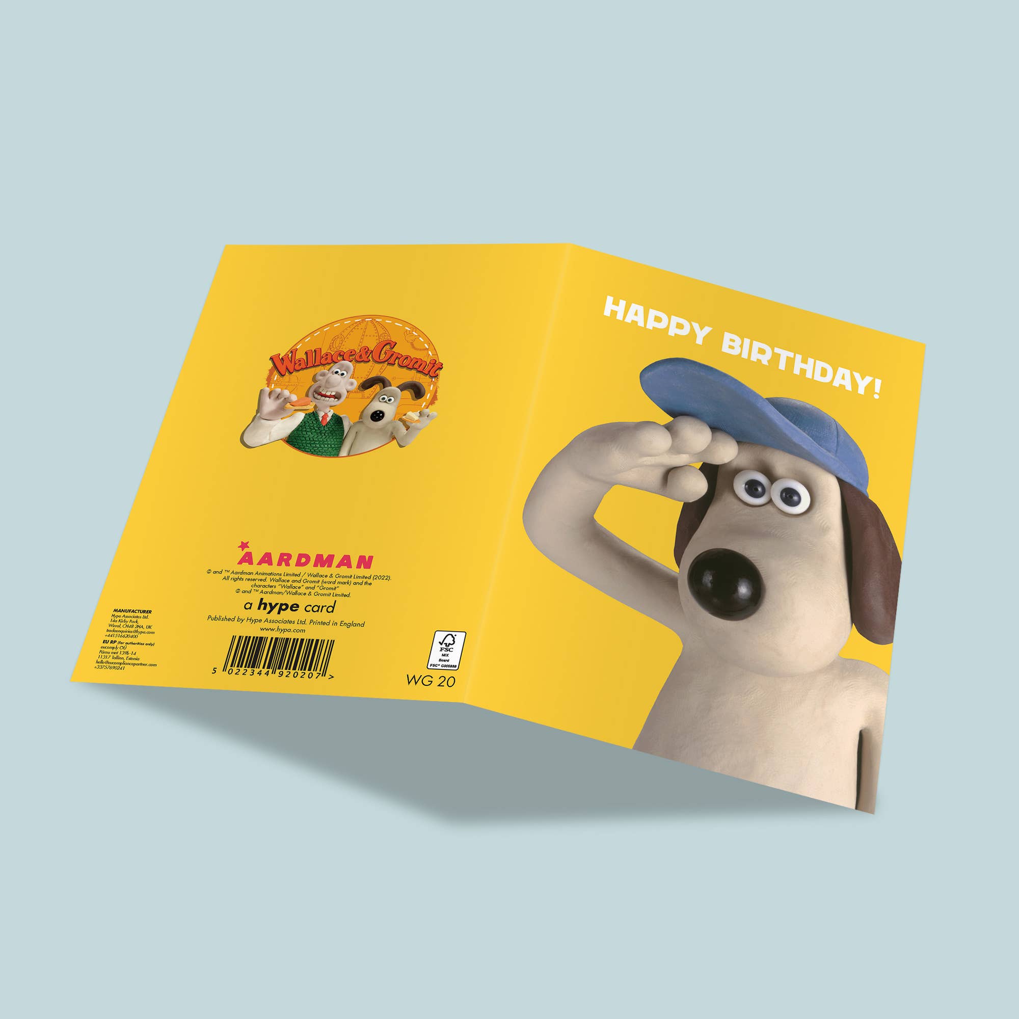 Birthday Card | Wallace and Gromit | Happy Birthday in a Hat, photo 2 of 2