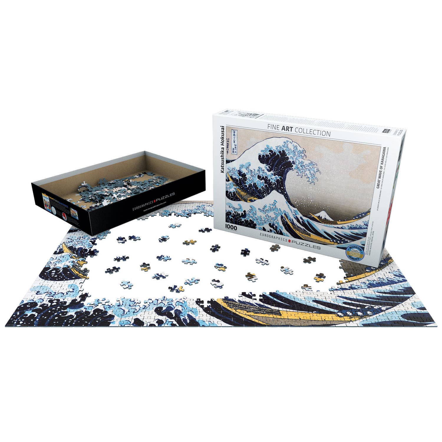 Great Wave Off Kanagawa 1000pc Puzzle, photo 3 of 3