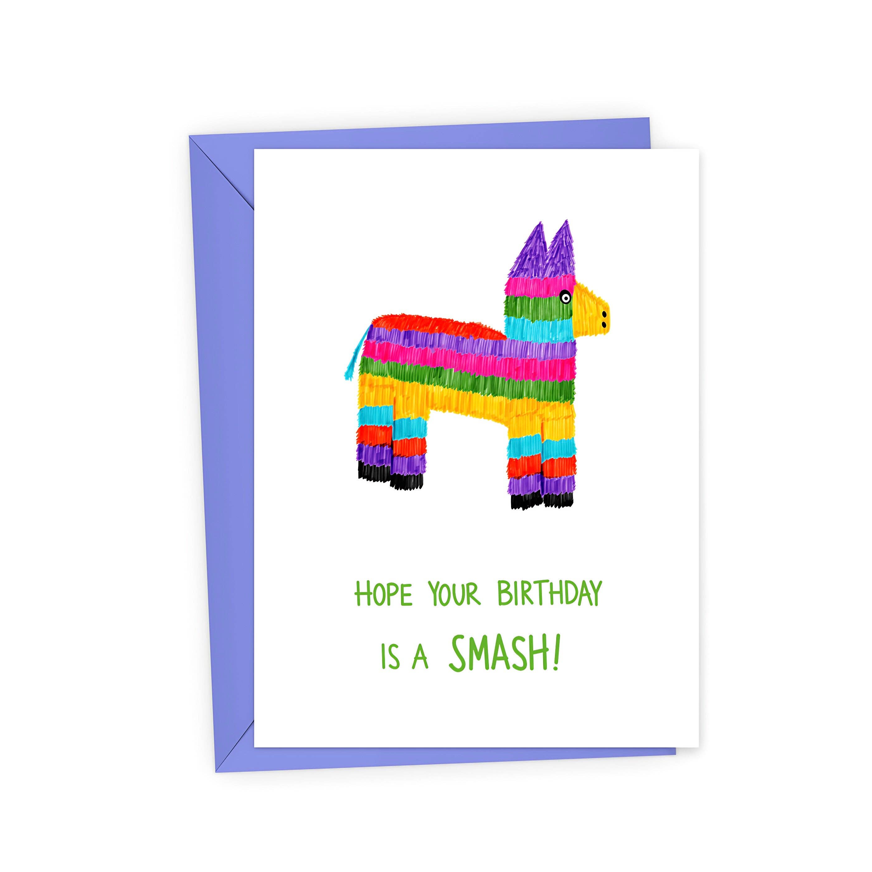 Hope Your Birthday is a Smash Funny Birthday Card | A2, photo 1 of 2