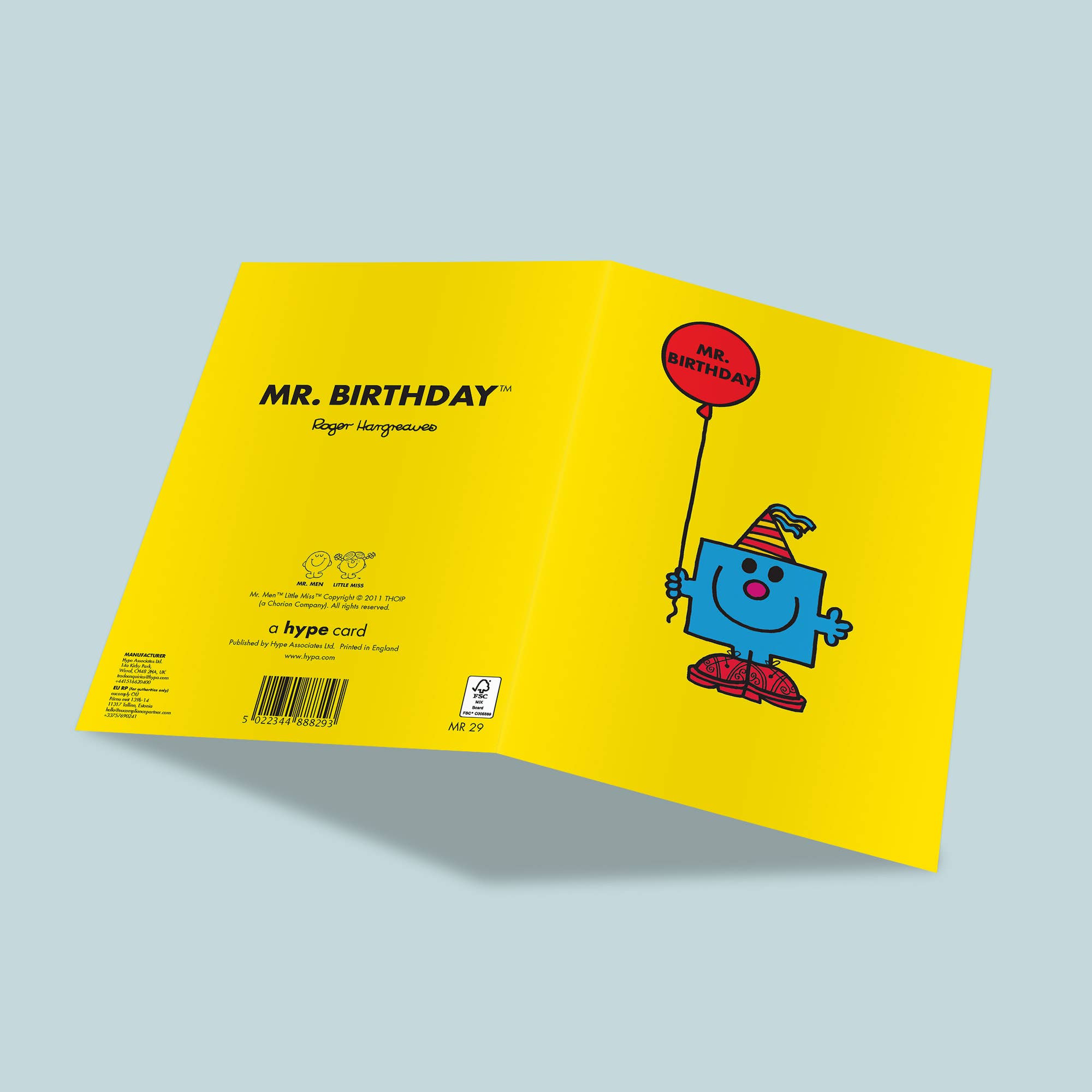 Birthday Badge Card | Mr. Birthday | Balloon | Mr. Men, photo 2 of 2
