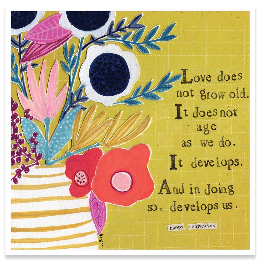 DEVELOPS US ANNIVERSARY GREETING CARD 5.5 x 5.5"