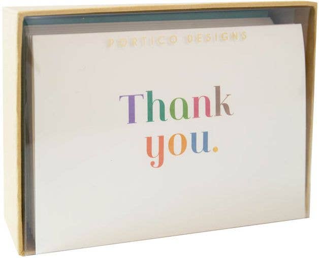 Thank You Rainbow Boxed Notecards, photo 1 of 5