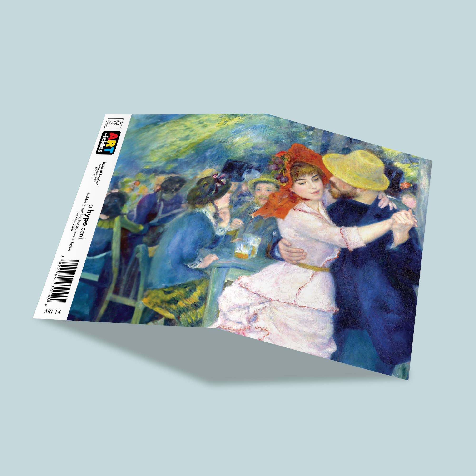 Art Greeting Card | Renoir | Dance at Bougival, photo 2 of 2