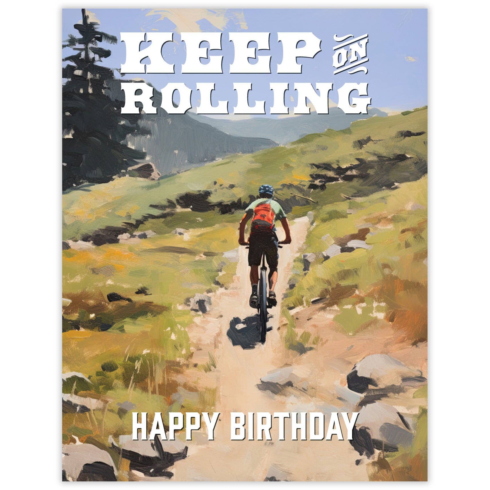 Waterknot Keep on Rolling - Recycled Birthday Card, photo 1 of 3