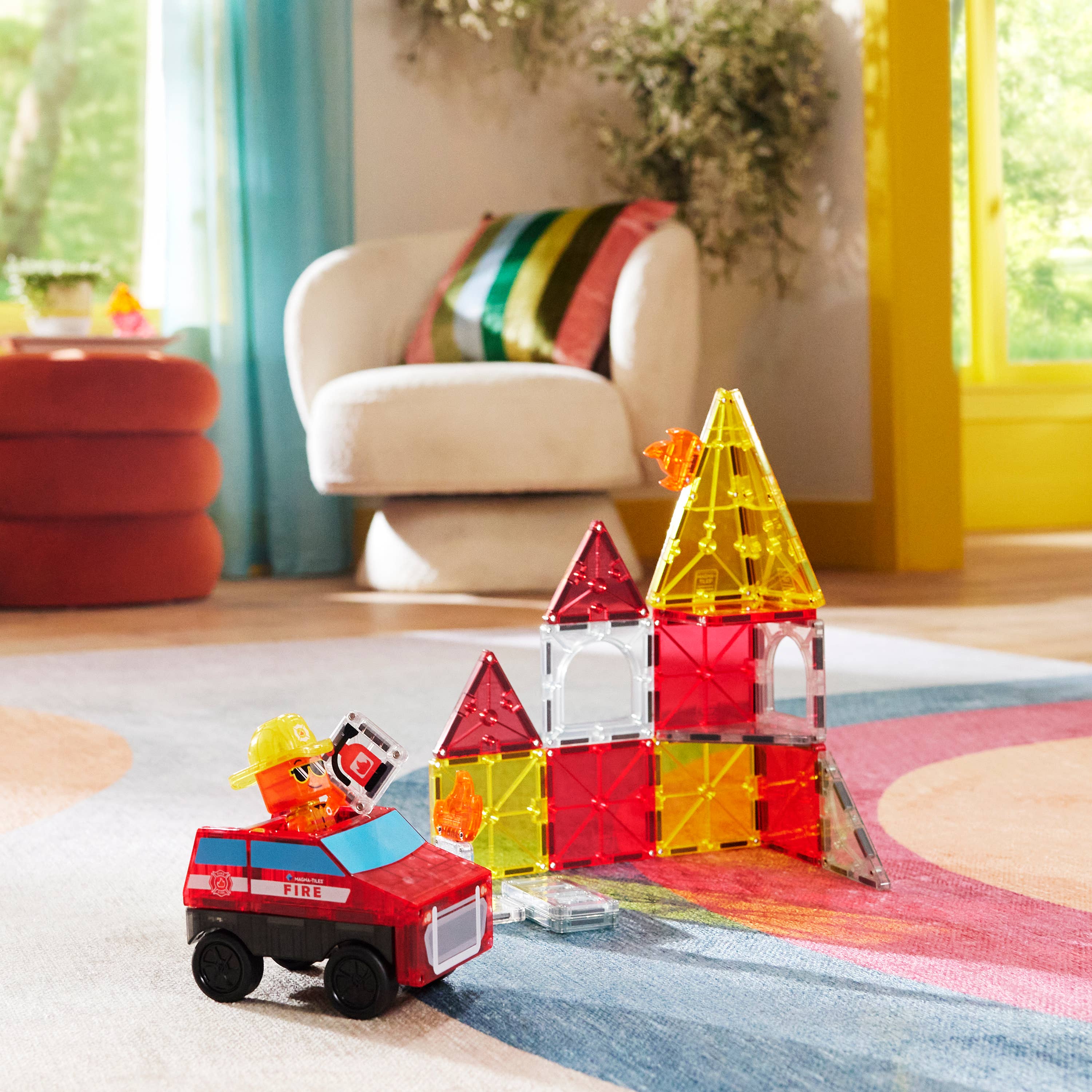 Magna-Tiles Fire Rescue 27-Piece Set, photo 2 of 8