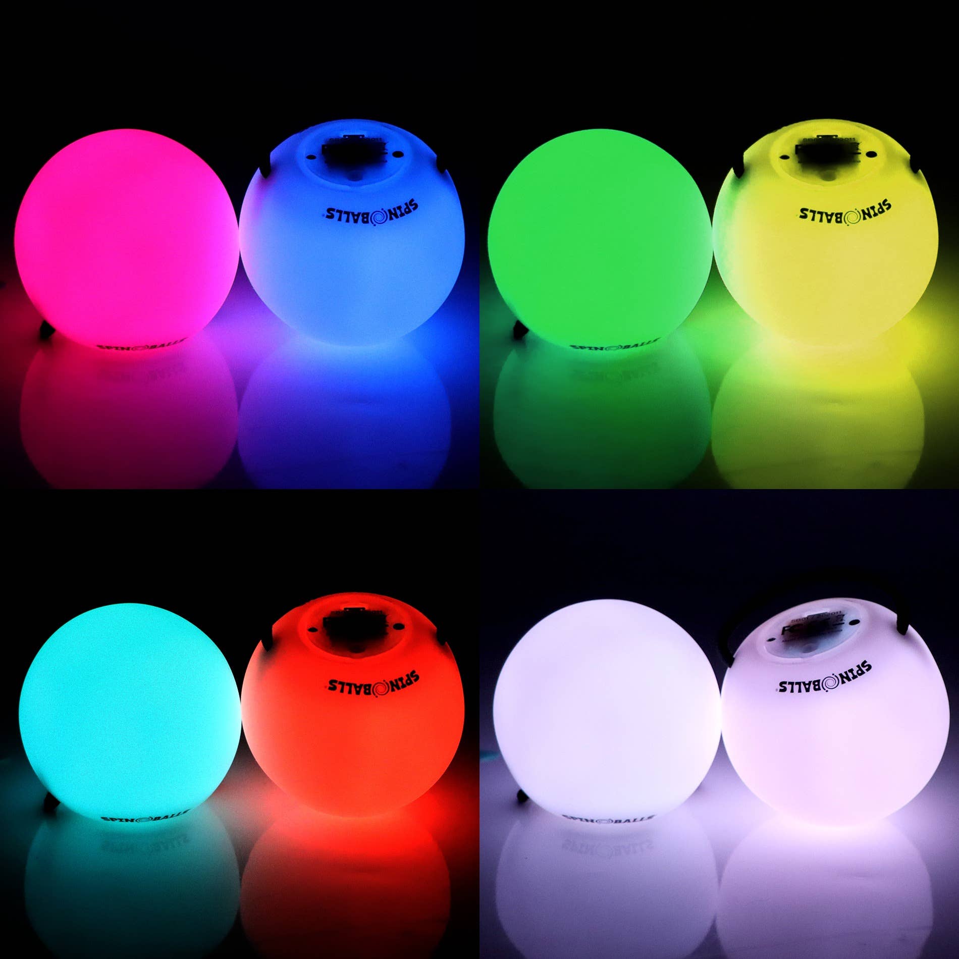 Glow.0 LED Spinballs - Poi Balls, photo 2 of 7