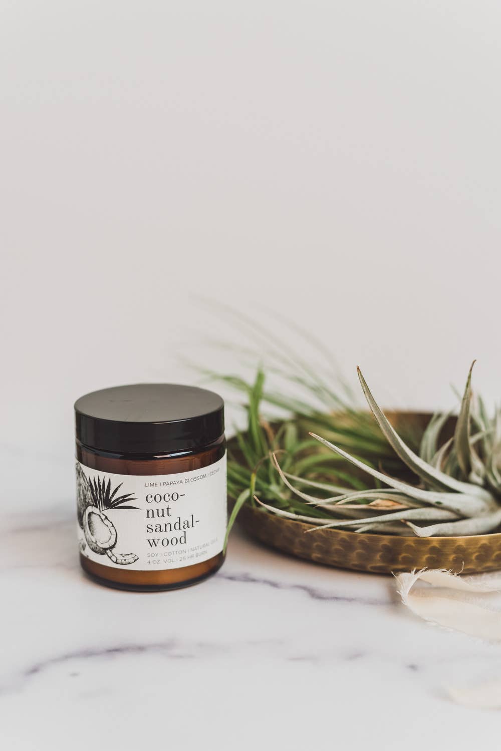 Coconut Sandalwood 9oz Soy Candle, photo 2 of 7