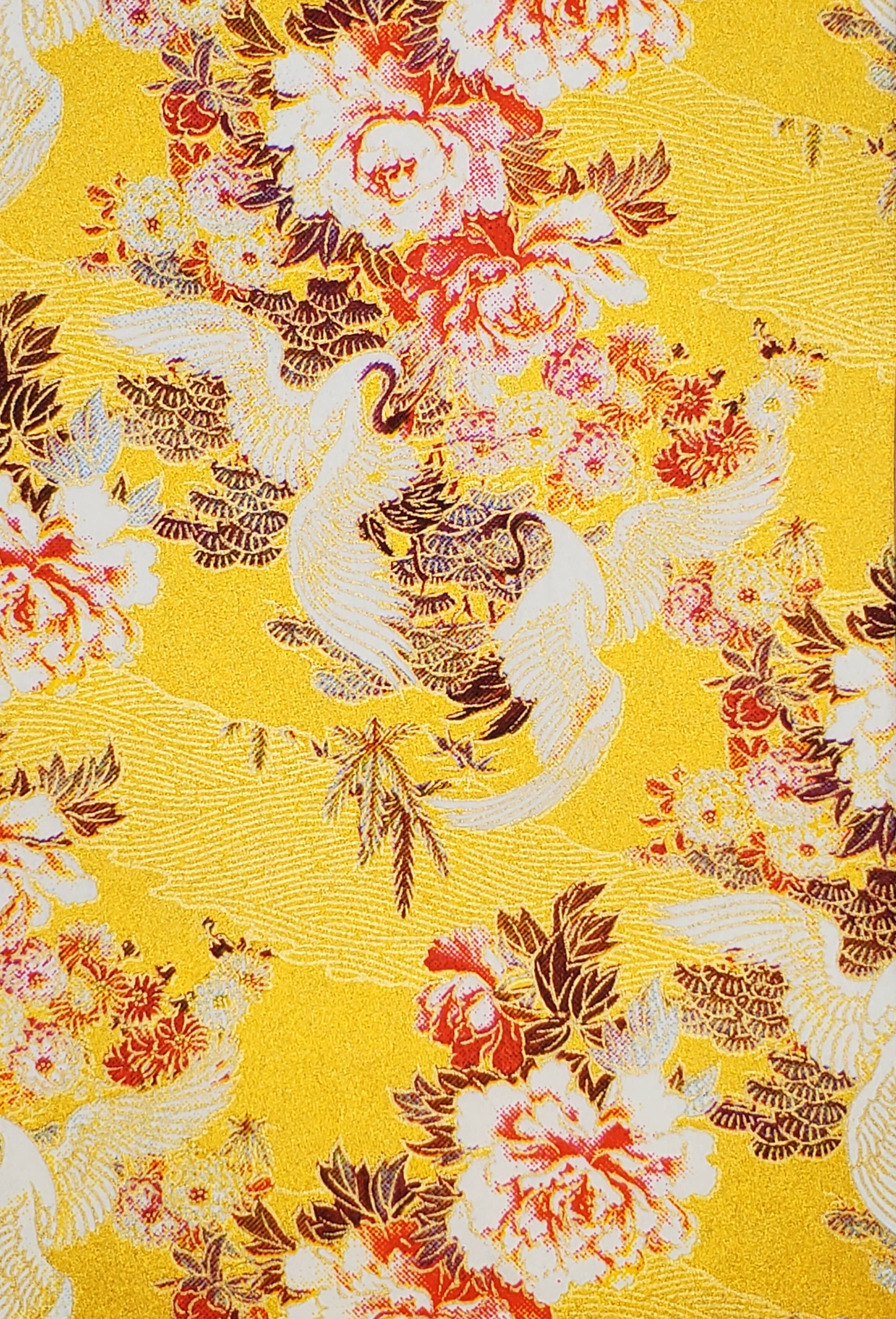 Yuzenshi: Cranes And Peonies On Gold