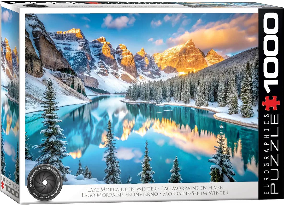 Lake Morraine in Winter 1000pc Puzzle, photo 1 of 4