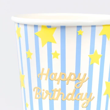 Bright Star Happy Birthday Cups, photo 3 of 4
