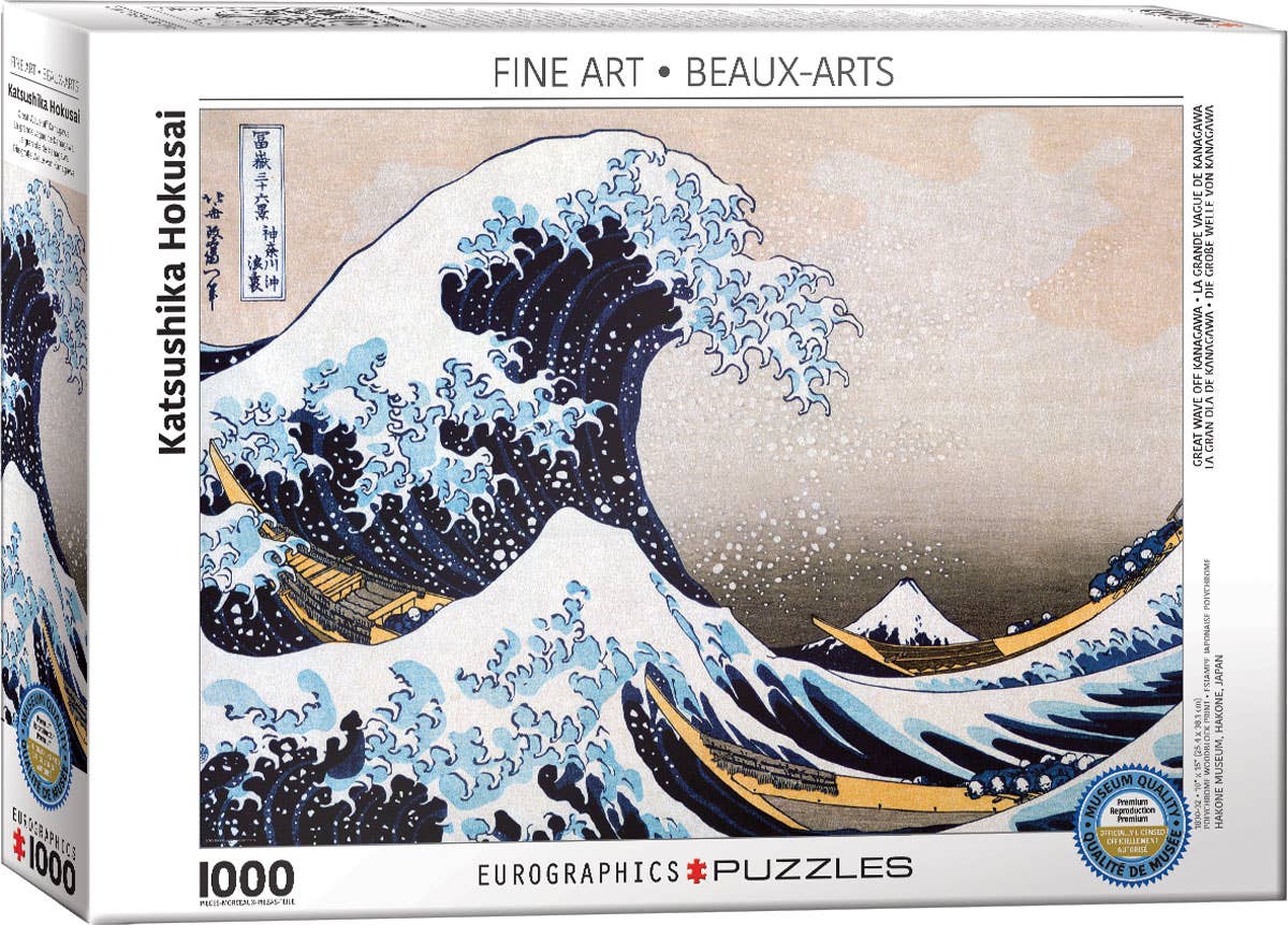 Great Wave Off Kanagawa 1000pc Puzzle, photo 1 of 3