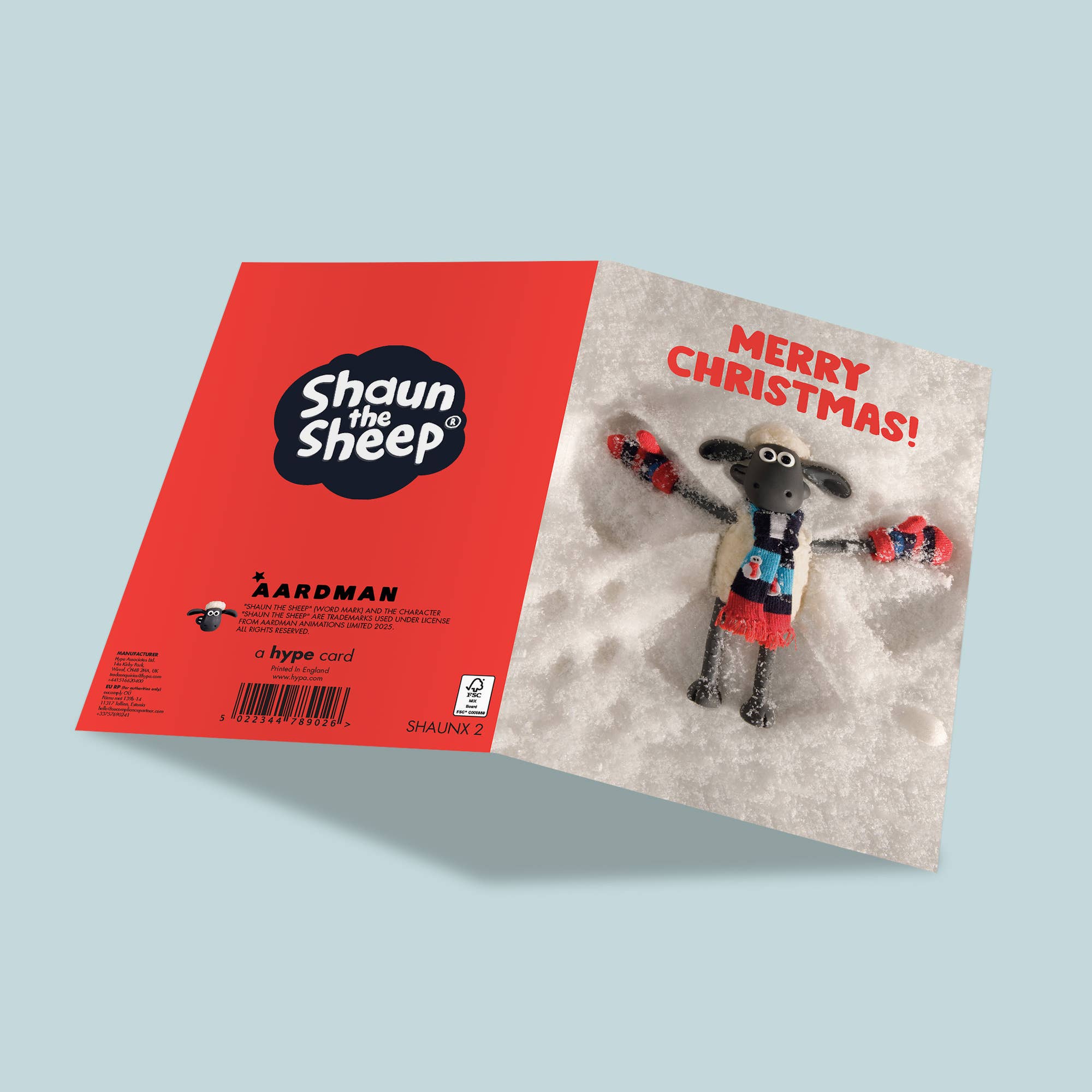Christmas Card | Shaun the Sheep | Snow Angel, photo 2 of 2