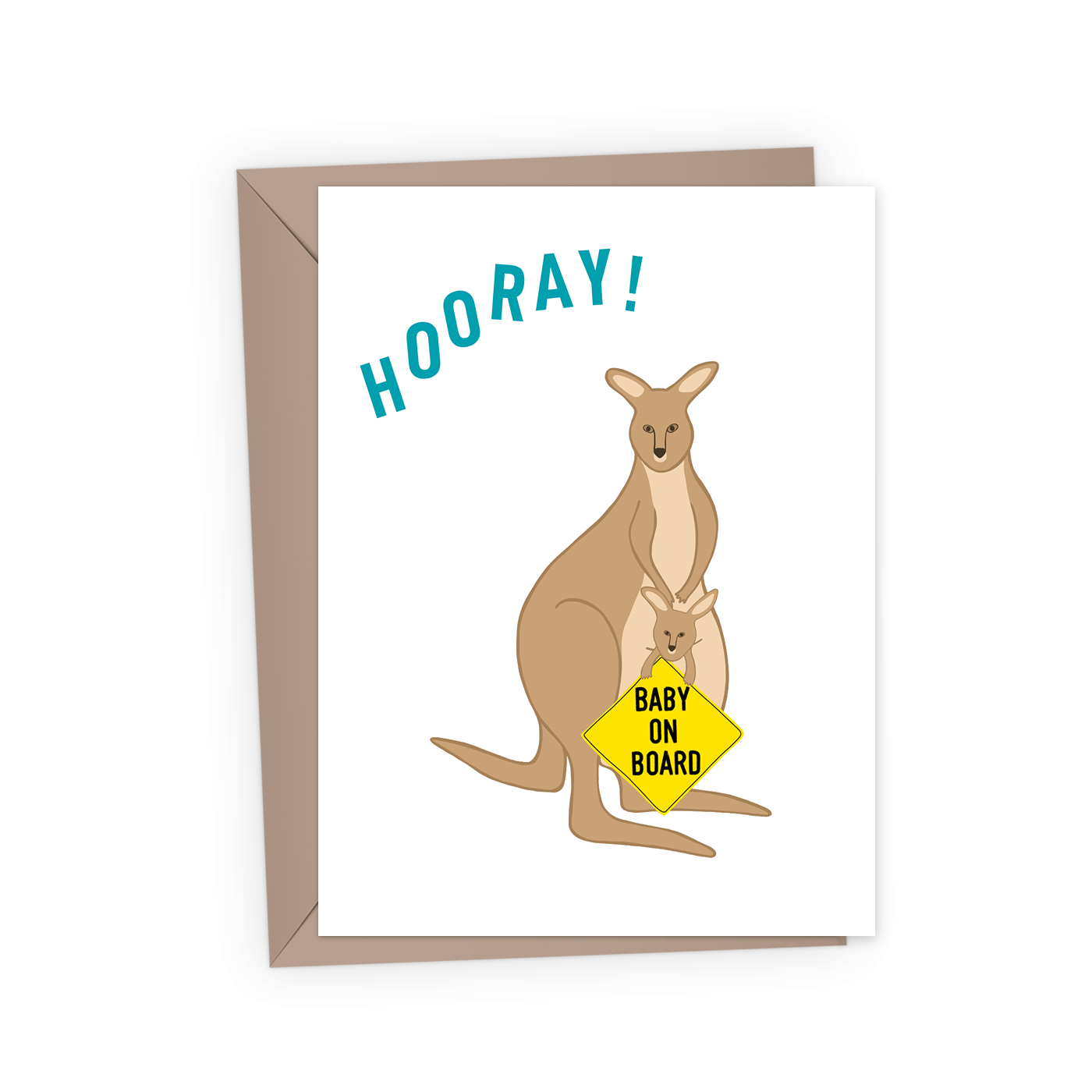 Cute Baby Shower Card – Baby on Board | A2