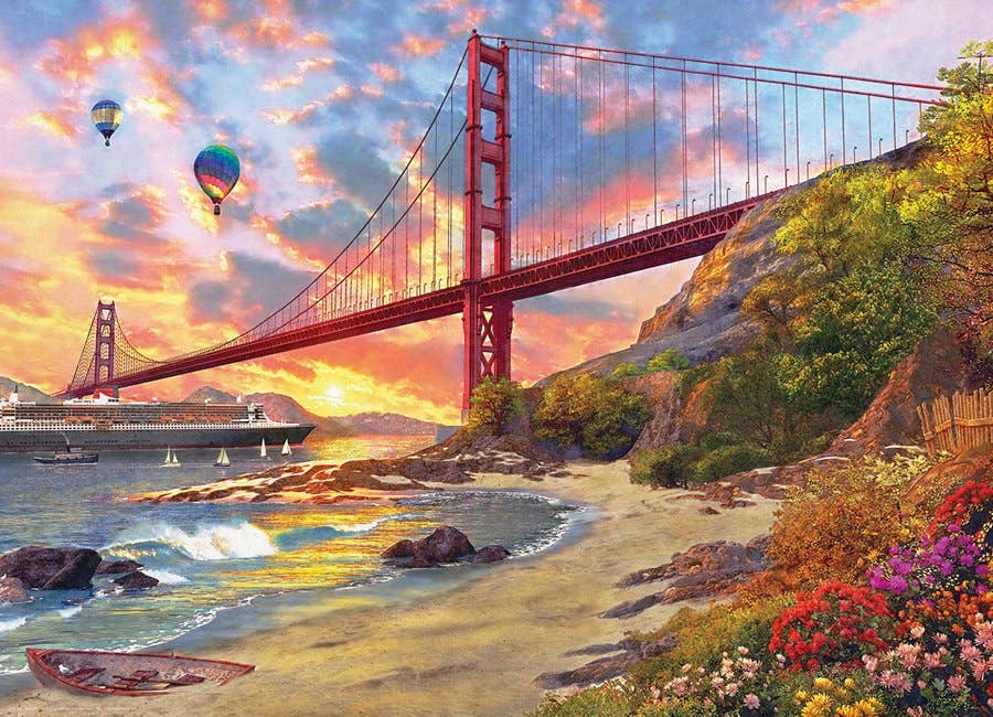 Sunset at Baker Beach 1000pc Puzzle, photo 2 of 3