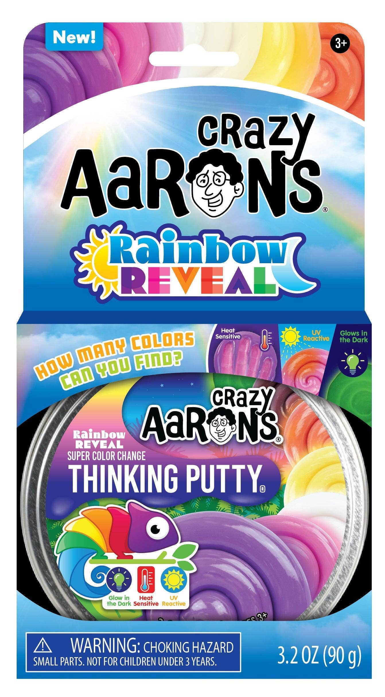 Rainbow Reveal - Full Size 4" Thinking Putty Tin, photo 1 of 8