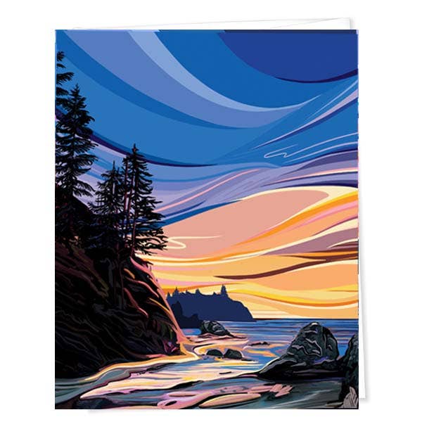 Edge of Evening – Pacific Northwest | Coastal Greeting card: A7