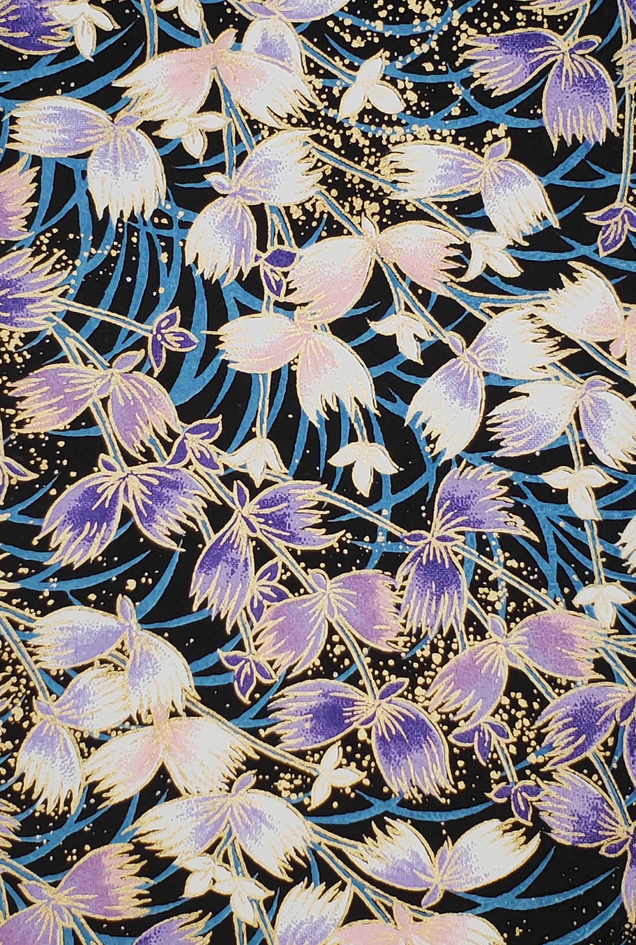 Yuzenshi: Black w/ Flowers